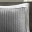 3 pièces de courtepointe gris très grand / très grand - microfibre, rembourrage en coton, réversible, revêtement acarien Tissu en microfibre, rembourré, protection contre les rayonnements-121318539-121318548