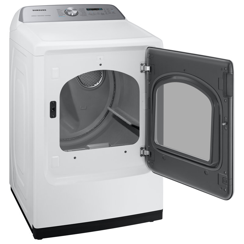 Samsung 7.4 cu. ft. Smart Dryer with Steam Sanitize+, White, Electric