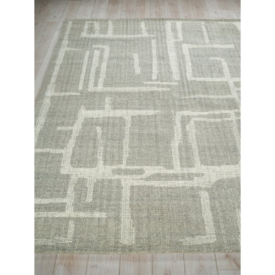 Breckenridge Hand Tufted Wool Abstract Area Rug