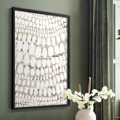 Vintage Pattern III Framed Print - Solid Wood