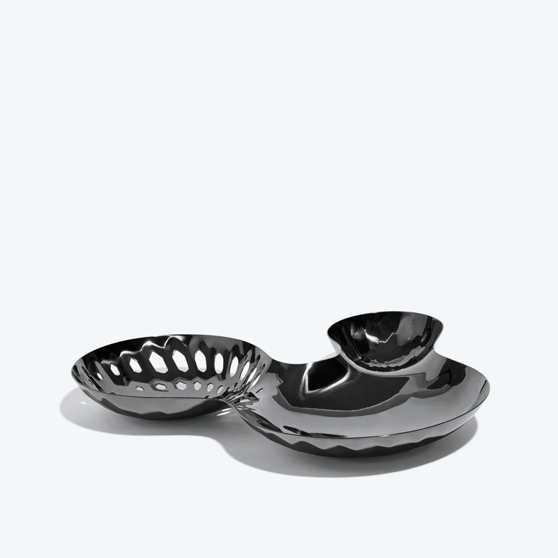 Cell Bowl, Black, Black Stainless Steel