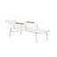 Ensemble de 2 chaises longues Stokes, blanc
