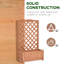 Lit de jardin surélevé en bois avec treillis Outsunny