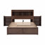 Lit plateforme pleine grandeur avec tablettes coulissantes, lit gigogne simple et 2 tiroirs-1600674635