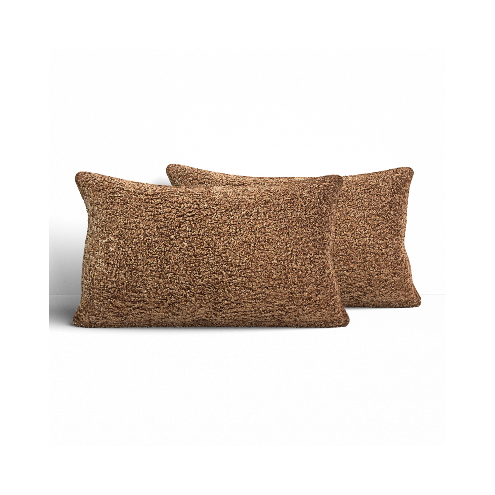 Zavia Lumbar Throw Pillow, Zazzle Taupe, 13" x 20"
