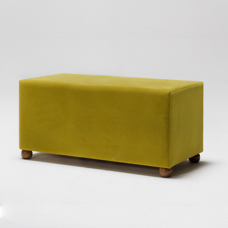 Repose-pieds Mixson, Mélange de polyester moutarde