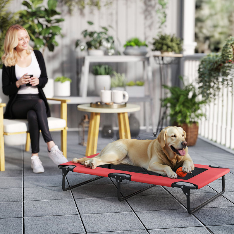 Polyester Pet Bed, Red