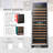 141 Bottle Built-in Refrigeration Dual Zone Freestanding Wine Refrigerator