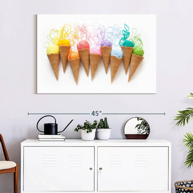 " Ice Cream Threads Canvas Print ", 26" H x 39" W x 1.25" D