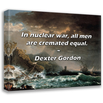 Citation de Dexter Gordon: Dans la guerre atomique, tous les hommes sont incinérés égaux.
