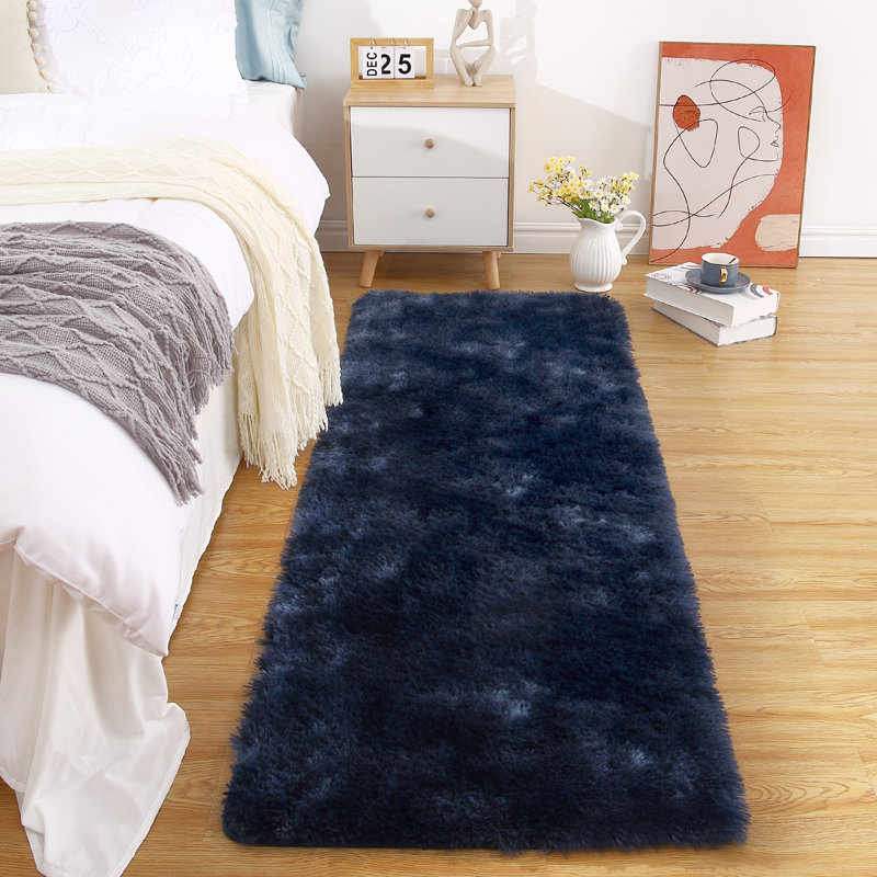 Tie-Dye Washable Shag Area Rugs Non-Slip Fluffy Shag Plush Fuzzy Shaggy Rug for Living Room, Bedroom, Home Decor