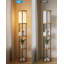 Lampe sur pied à 3 niveaux Lightdot 61IN avec ampoule E26 incluse, lampe sur pied noire pour le salon, la chambre à coucher, le coin du canapé - conception en bois robuste avec abat-jour en tissu