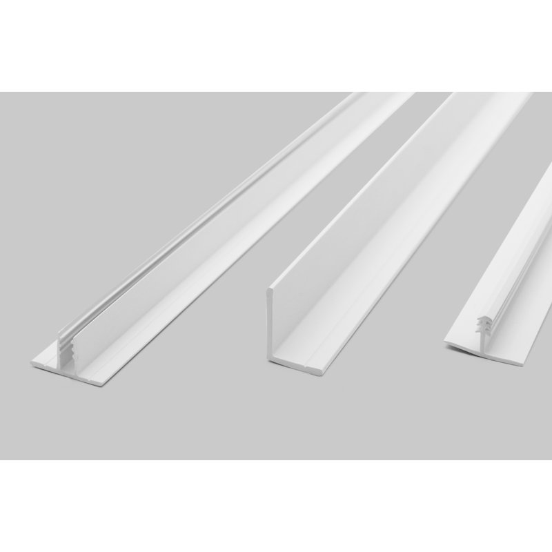 Grilles de plafond en PVC à fixation directe - Blanc - 170 pieds carrés - Carreaux de plafond non inclus, White