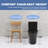 1-Piece 1.1/1.6 GPF Water-Efficient Dual-Flush Elongated Standard-Size Toilet With Soft Closing Seat, Matte Black-122433440