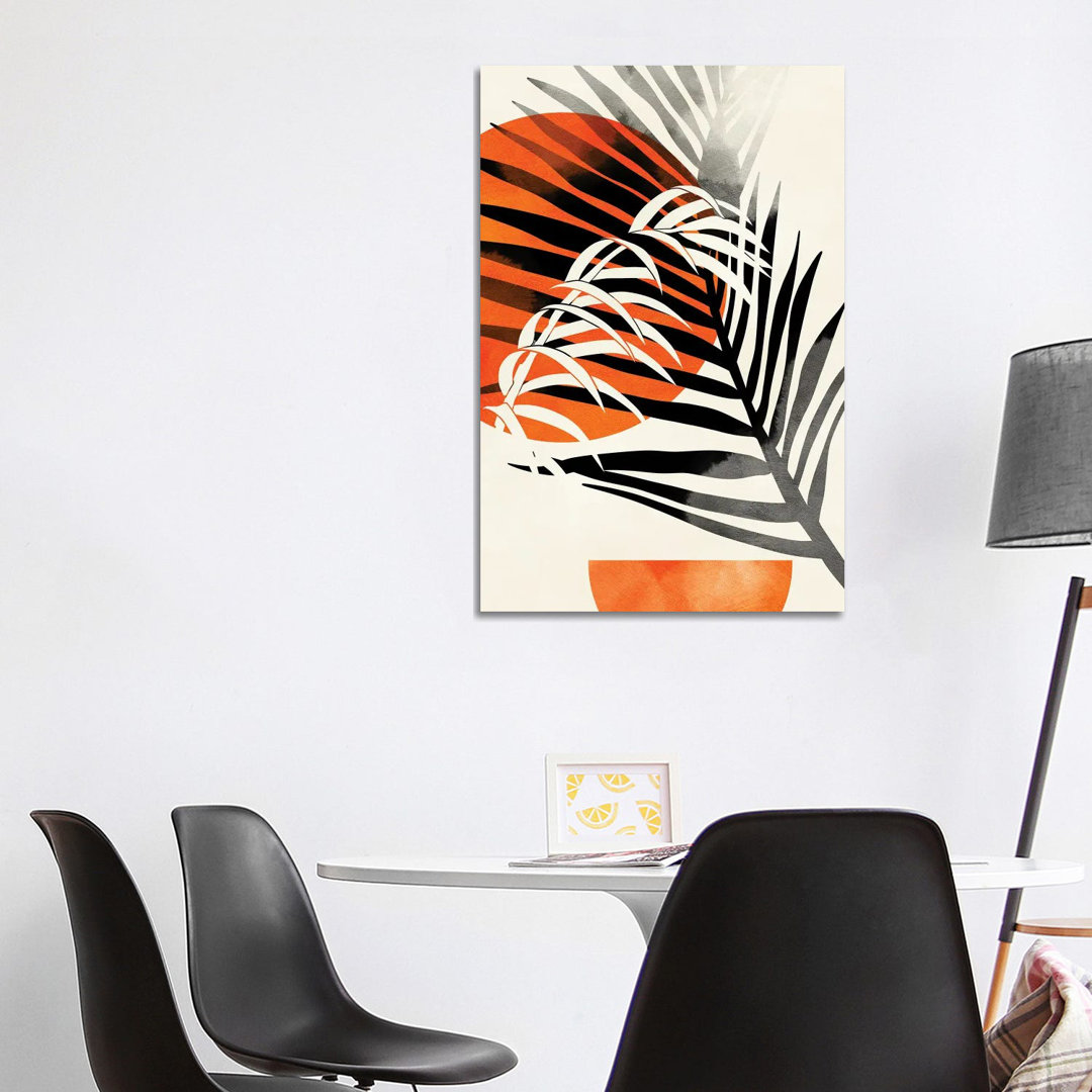 Palm Leaves von Ana Rut Bré - Ohne Rahmen Galerie-umwickelte Leinwand Giclée auf Leinwand