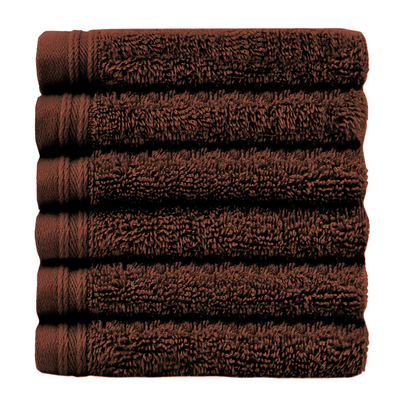 Essuie-mains 100% coton Alexandra, Chocolat