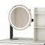 Ensemble de coiffeuse avec tabouret miroir à DEL et prise de courant pour chambre à coucher-1059523856