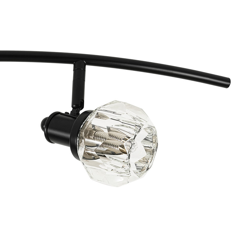 6 - Light 72'' Crystal Accents Spot Track Light with Rotatable Heads