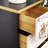 Hand-painted solid wood drawer high accent chest