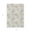 Tapis intérieur lavable à pois brun et gris ivoire 3 pi x 5 pi