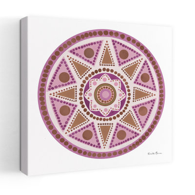 Bright Mandala I Contemporary Flower Art