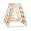 Ensemble de jeu d'extérieur en bois 9-en-1 Tallulah avec barres à singes, balançoire, échelle et filet d'escalade pour enfants