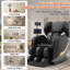Fauteuil de massage complet et inclinable, fauteuils de massage Zero Gravity, 10 rouleaux fixes, coussins gonflables, chauffage, massage des pieds, modes automatiques, haut-parleur Bluetooth et écran tactile pour la maison et le bureau