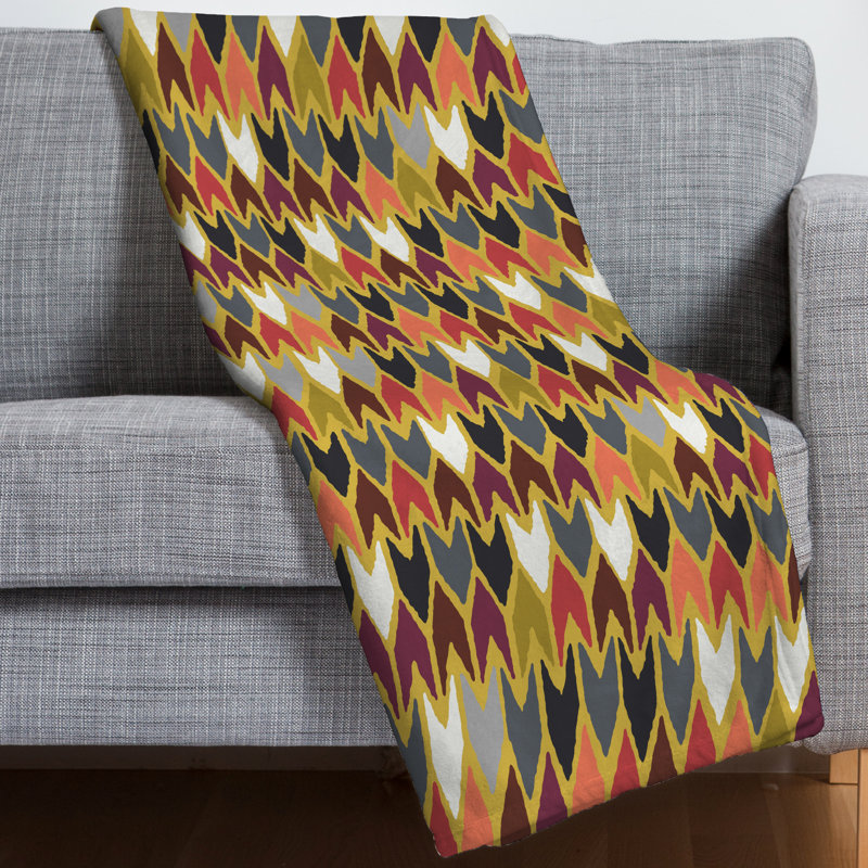 Sharon Turner Hand Woven Throw Blanket, 50" H x 60" W x 1.5" D