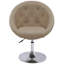 Latasha Faux Leather Swivel Barrel Chair-38961309