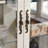 Display Cabinet with Adjustable Glass Shelves 2 Doors and 1 drawer Cabinet-1794817128