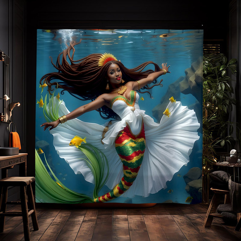 Rideau de douche Clara Mermaid