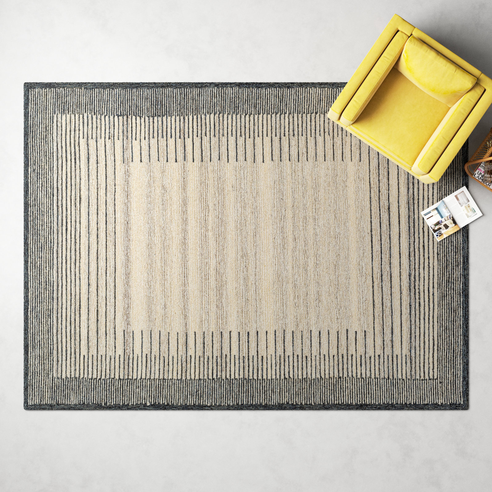 Uptown Hand Tufted Wool Rug, Rectangle 8' x 10'