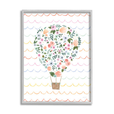 Children's Hot Air Balloon Wave Art
