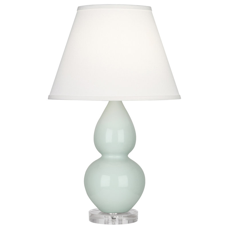 Lampe de table double gourde, Petit, Celadon, Lucite