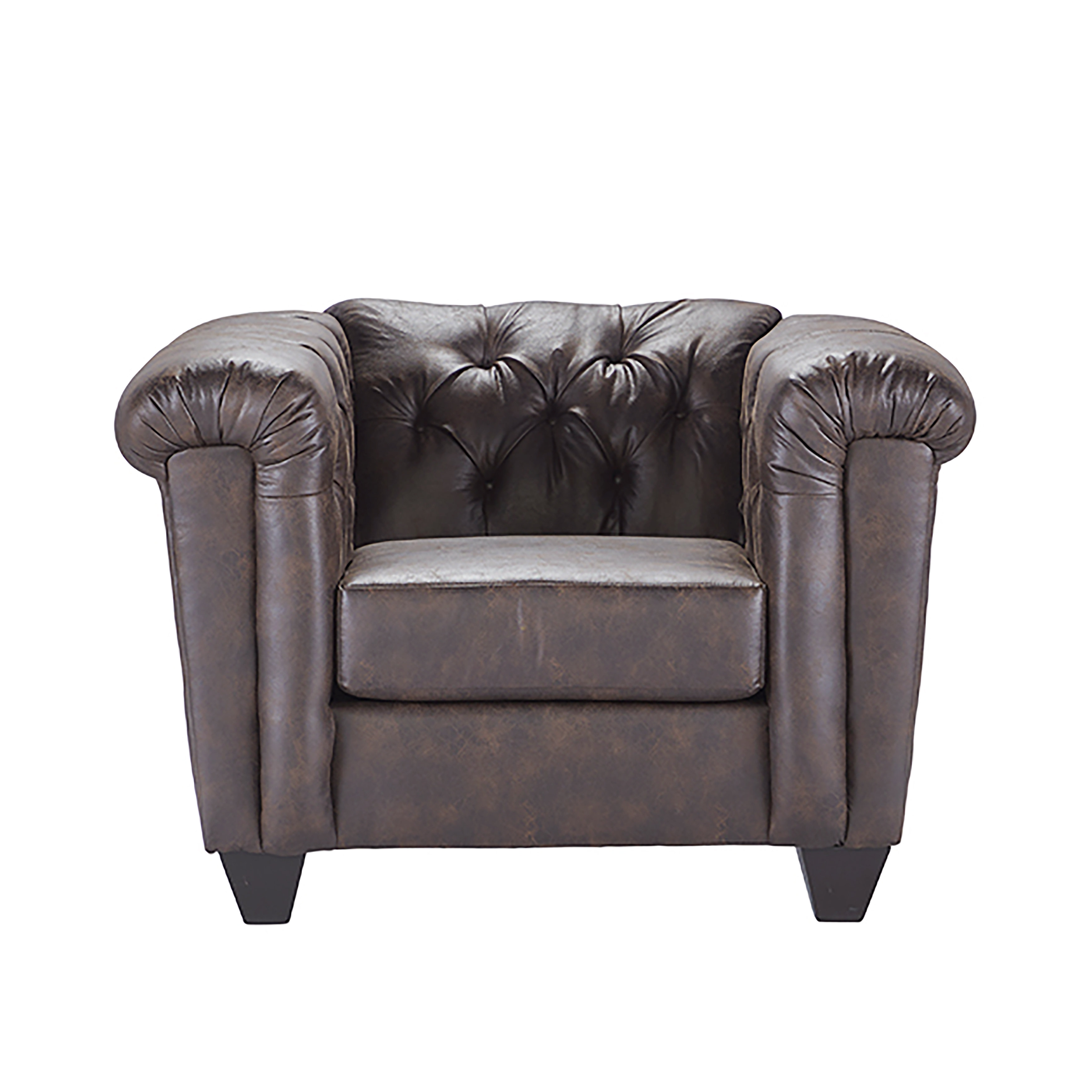 Williston Jennavive Faux Leather Chesterfield Chair Wayfair