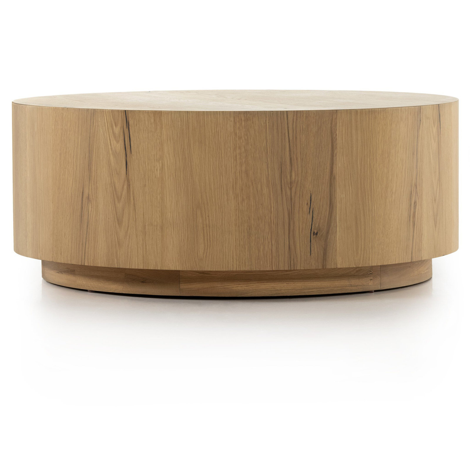 Smita Round Coffee Table-Light Oak Resin