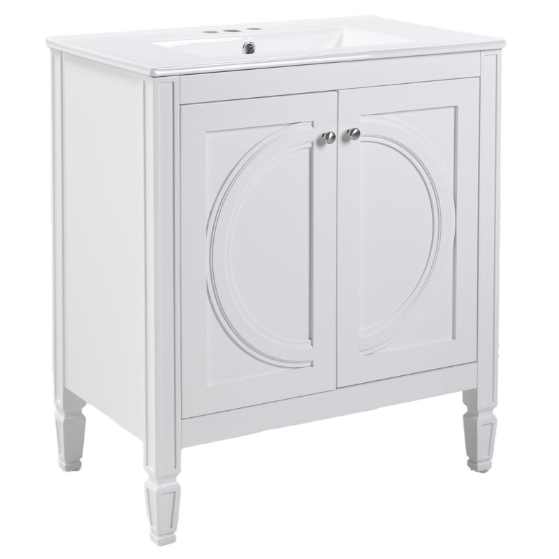 Meuble-lavabo 30 po avec lavabo en céramique