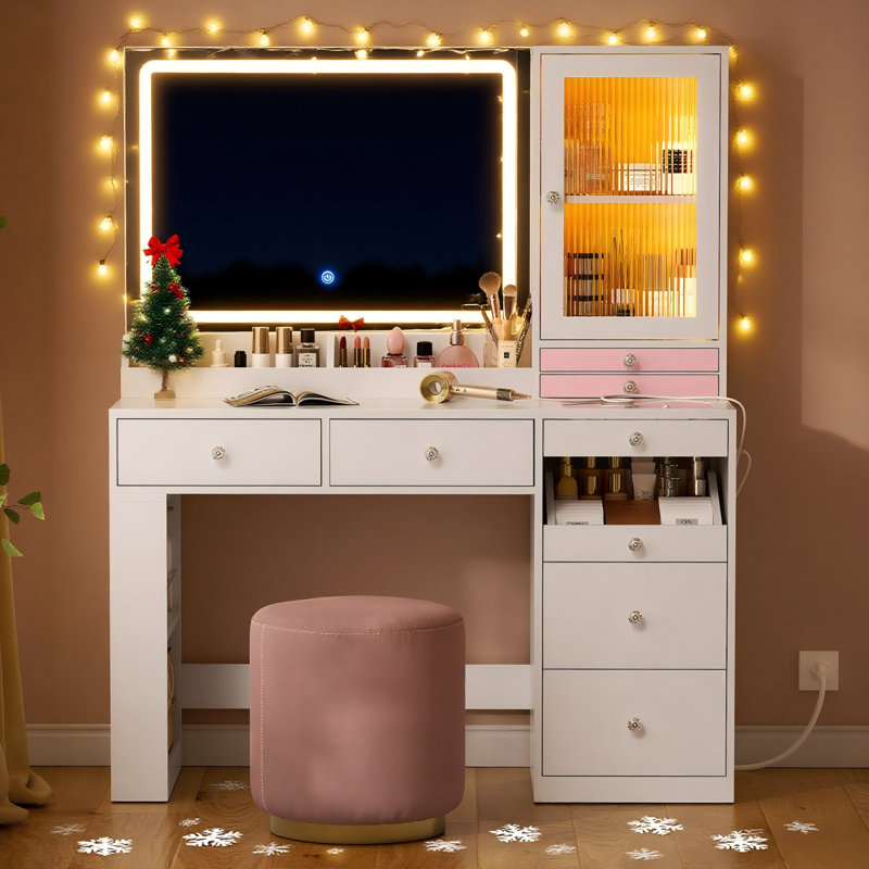 Table de meuble-lavabo l 43,3 po, Blanc