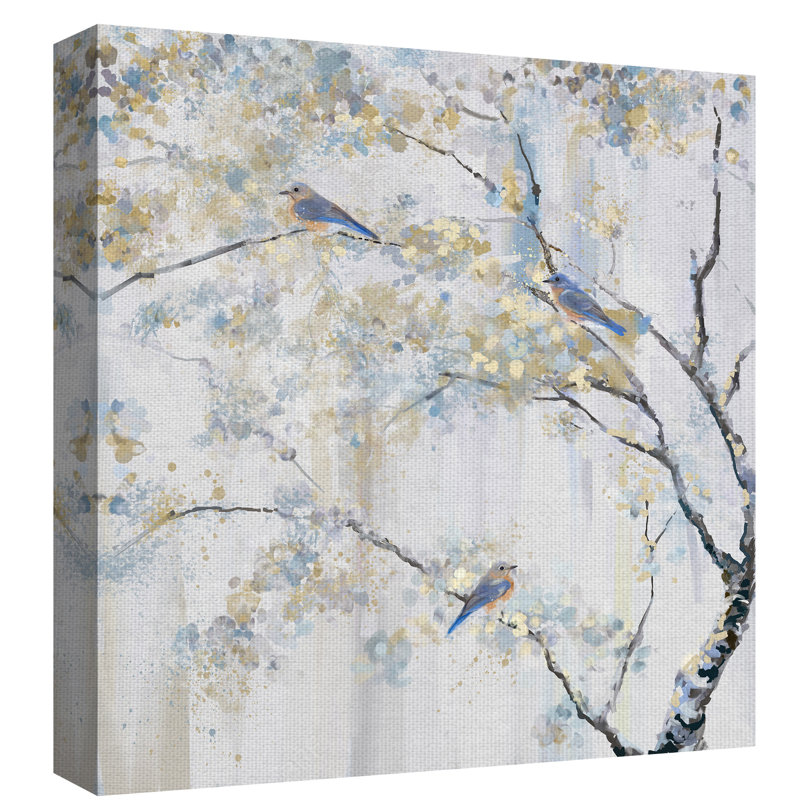 Reproduction d’art sur toile « perché »-sans cadre, H 24 po x l 24 po x P 1,5 po