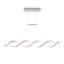 Luminaire suspendu ADN linéaire, chrome