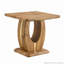 Table basse carrée à motif autocollant en panneau de fibres à densité moyenne