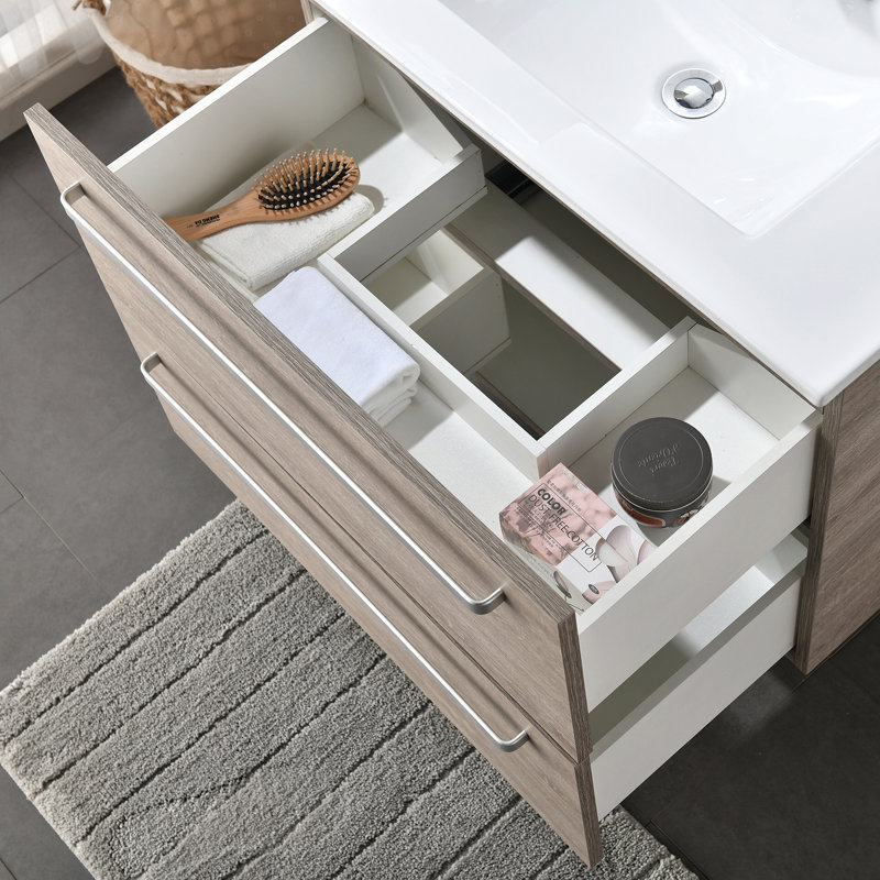  Meuble-lavabo simple 30 po , Gris