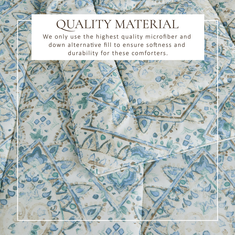 Full/Queen Green Microfiber Reversible Comforter Set