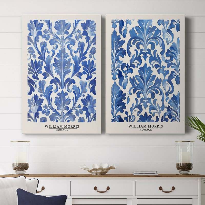 WM MORRIS Series CDXC-Premium Gallery Wrapped Canvas -Ready to Hang, 18" H x 24" W