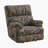 Rubin 41" Traditional Textured Microfiber Glider Reclining Chair with Gentle Gliding Motion, High-Density Foam & Pull-Handle Recline