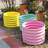 4-pack Kids Mini Yellow Metal Circle Raised Garden Bed Planter Box For Planting Vegetables (24 In. L X 24 In. W X 18 In. H)-652883869