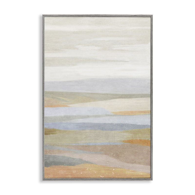 «Neutral Beach Dunes», estampe numérique encadrée par Suzanne Nicoll, Estampe numérique Farmhouse, H 24 po x l 16 po