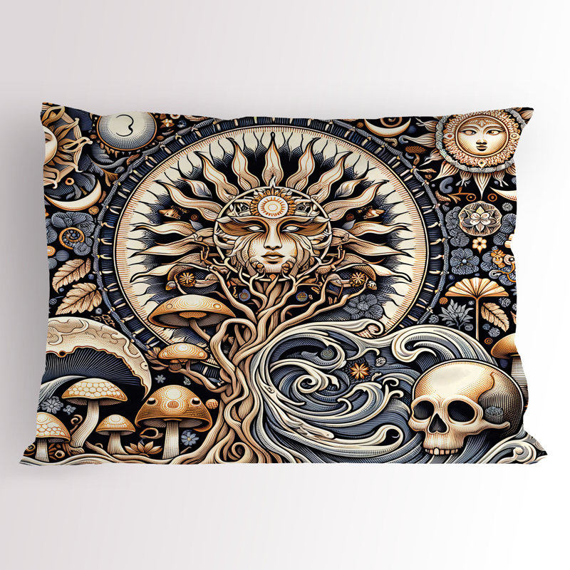 Taie décorative Ambesonne Boho Art, Standard