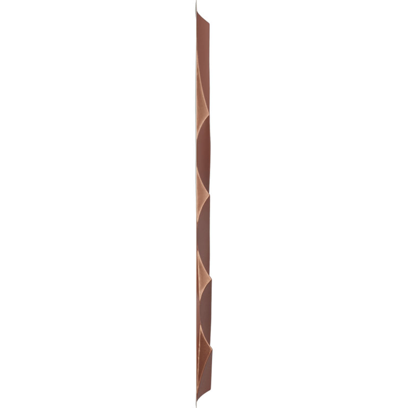 Panneau mural 3D décoratif Modern Wave EnduraWall, Rose champagne métallique nacré universel