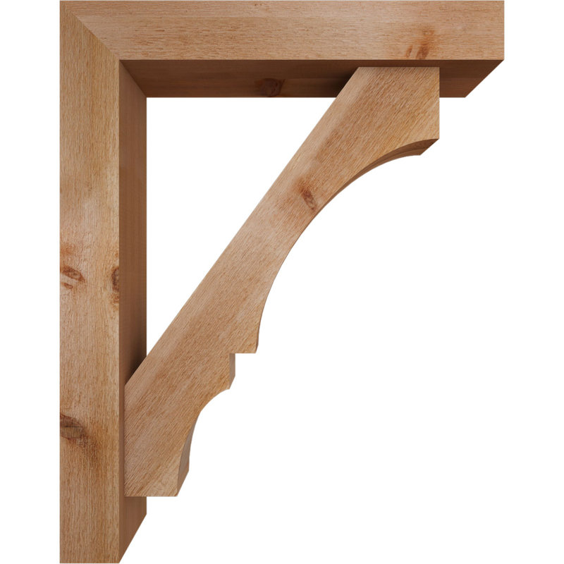 Support de bloc Balboa avec entretoise décalée, 38 x 30, Cèdre rouge occidental de l 6 po (scié brut)